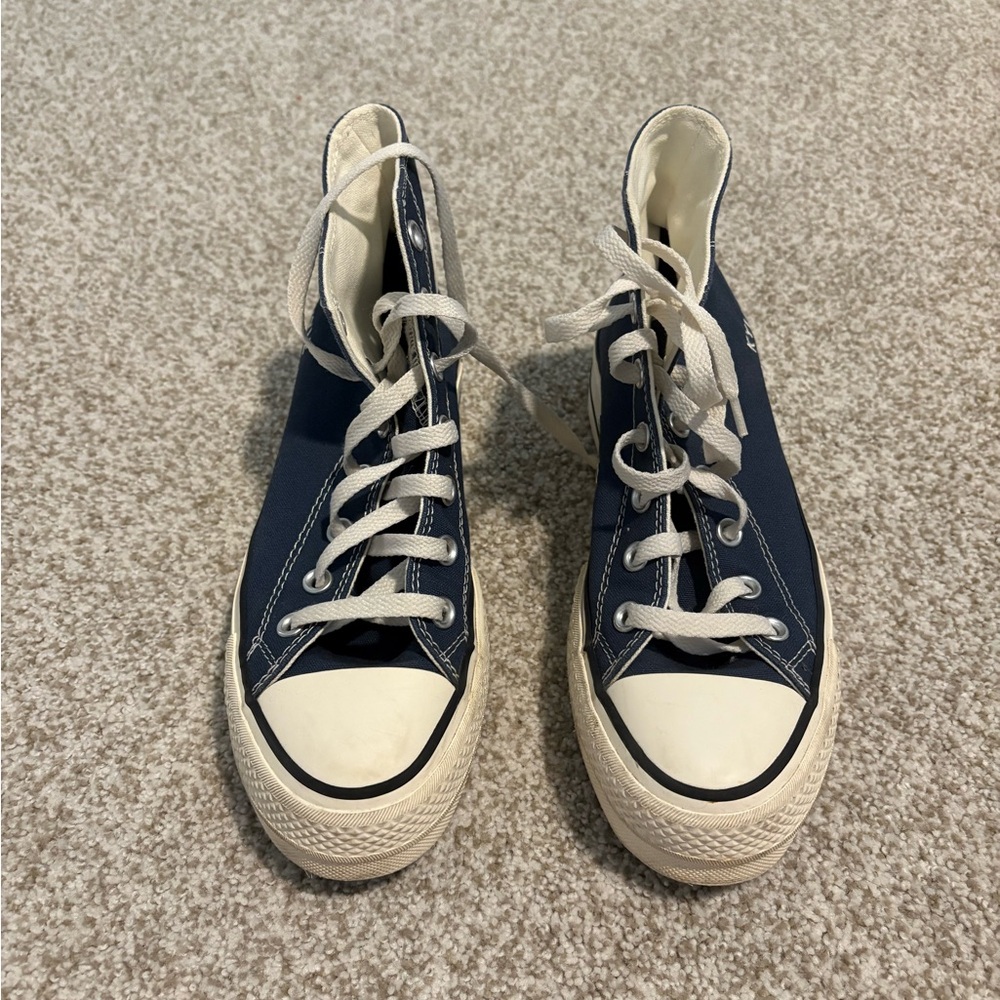 Navy High-Top Converse Chuck Taylors